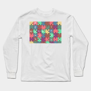 Autism Awareness Design Support Long Sleeve T-Shirt